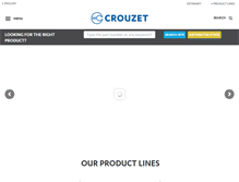 Tablet Screenshot of crouzet.com